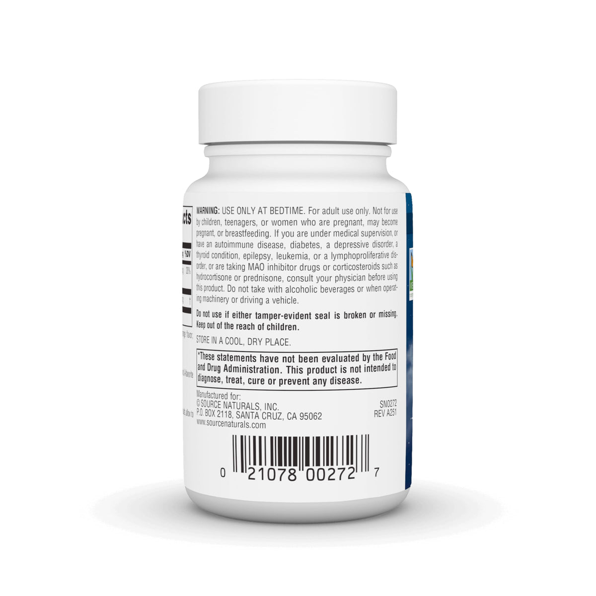 Source Naturals Melatonin 2.5mg, Orange