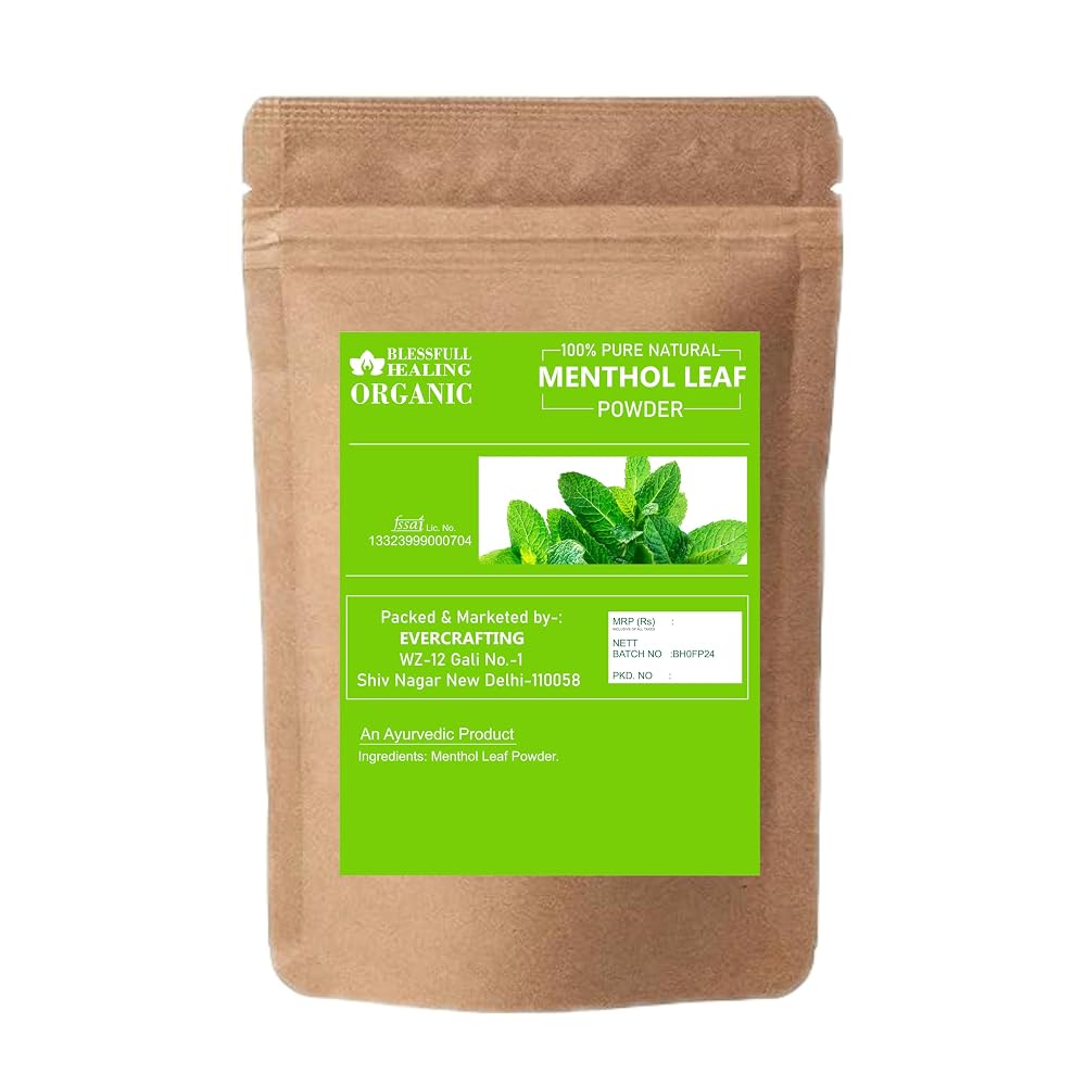 Blessfull Healing Organic Menthol Leaf Powder 100% Pure Natural 200