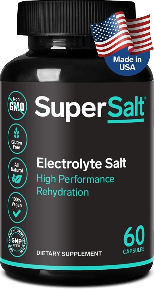 SuperSalt Keto Electrolyte Supplement Capsules - 60 Count