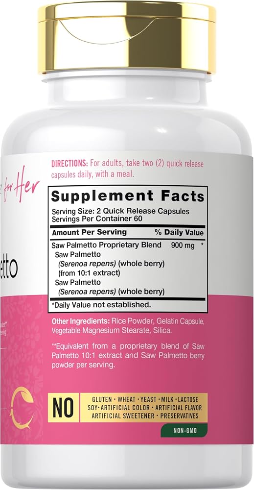 Carlyle Saw Palmetto for Women - 120 Capsules - image 2