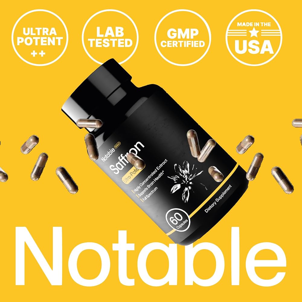 Notable Ultra-Potent Saffron Extract Capsules 30mg - 60 Capsules - image 8