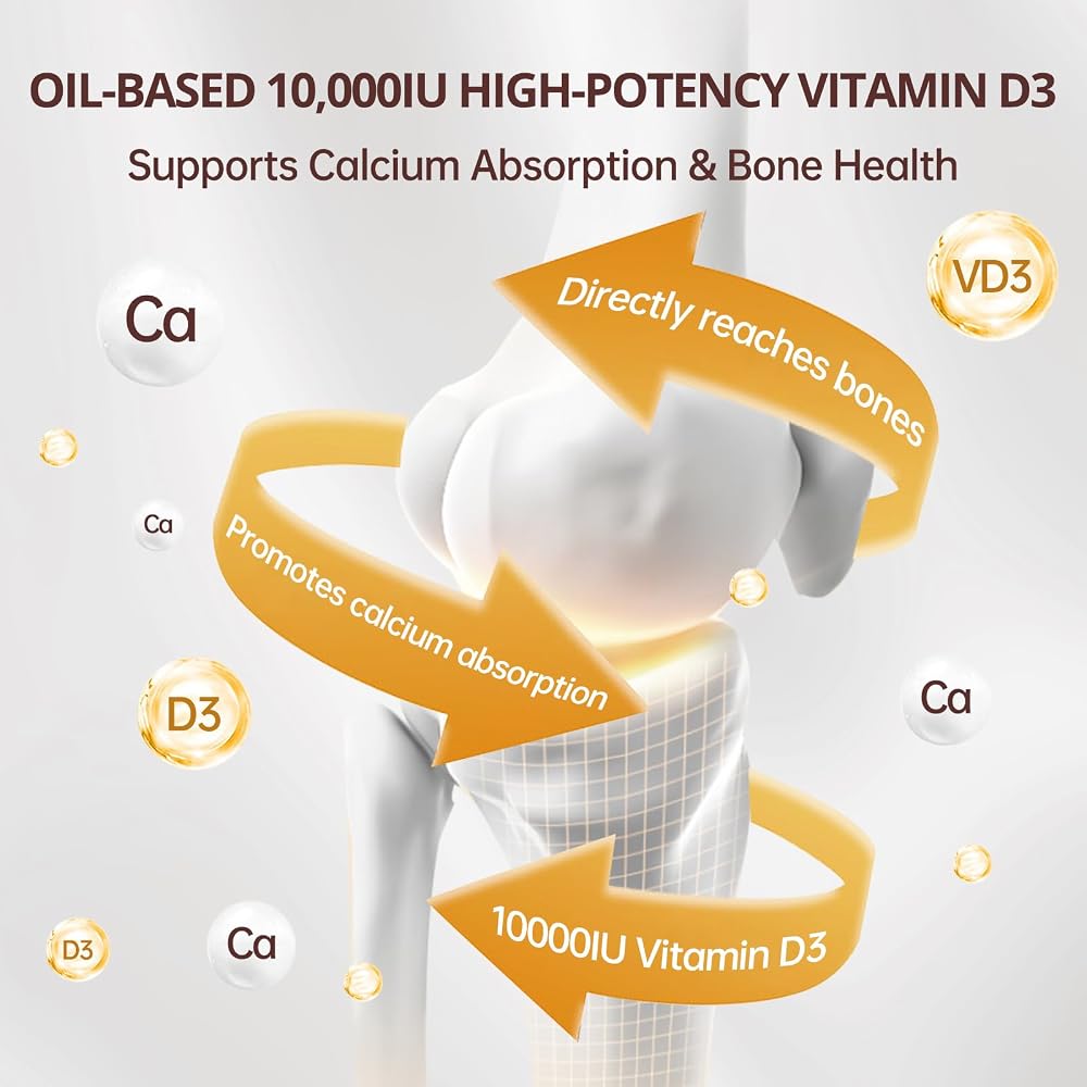 QVQ Vitamin D3 K2, 300 Softgels, Coconut Oil, Gluten-Free, Non-GMO