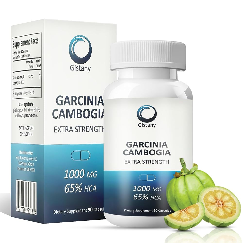 Gistany Garcinia Cambogia 65% HCA Weight Loss Capsules - 90 Count