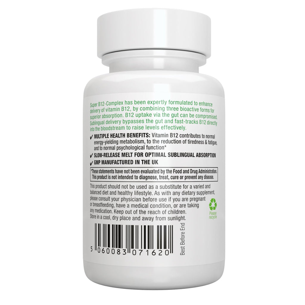 Igennus Vitamin B12 Complex 1000mcg Sublingual - 180 Tablets - image 7