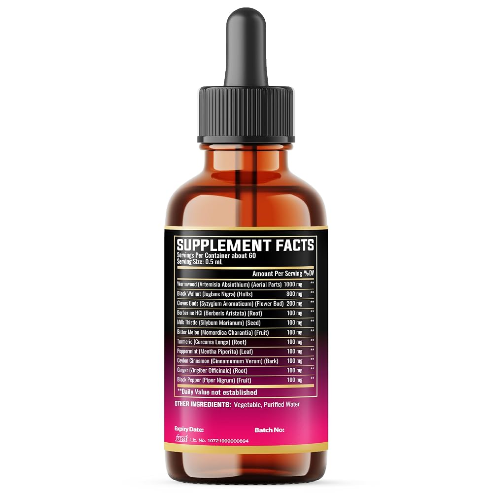 MILIVOL 11in1 Black Walnut Wormwood - Berry Mix Flavor - 1 Fl Oz