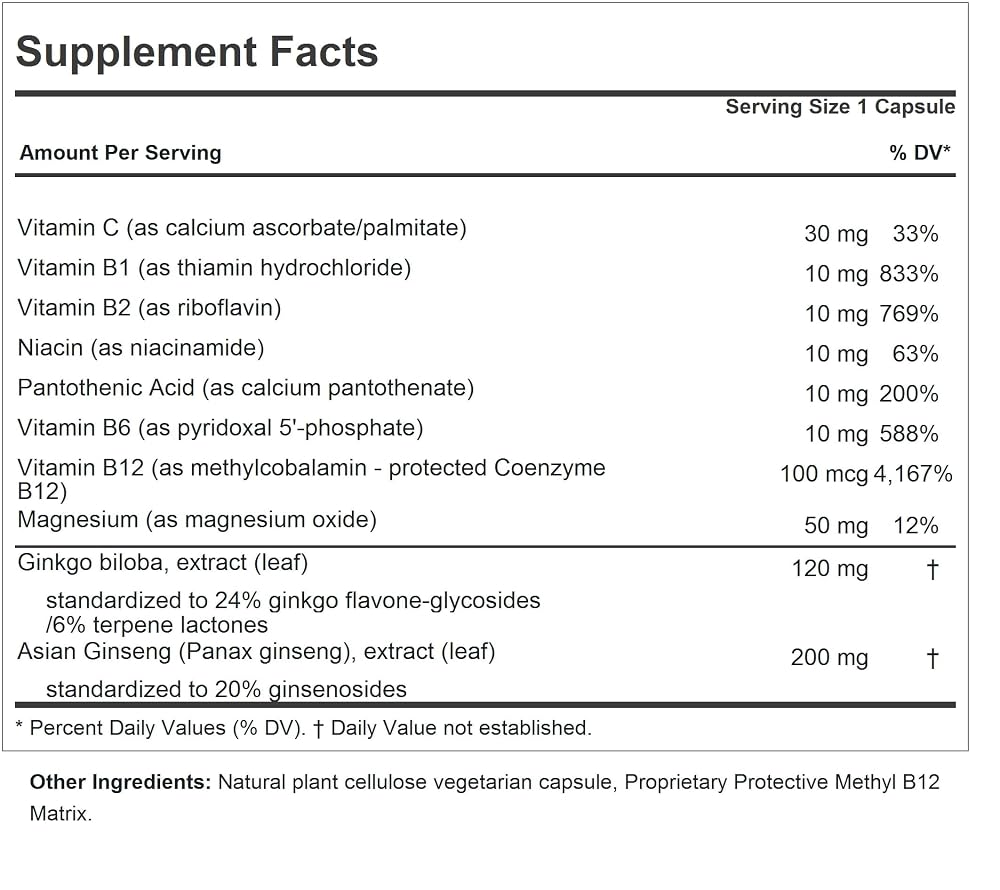 ANDREW LESSMAN Ginkgo 120 Plus Ginseng 200 - Capsules - Standardized