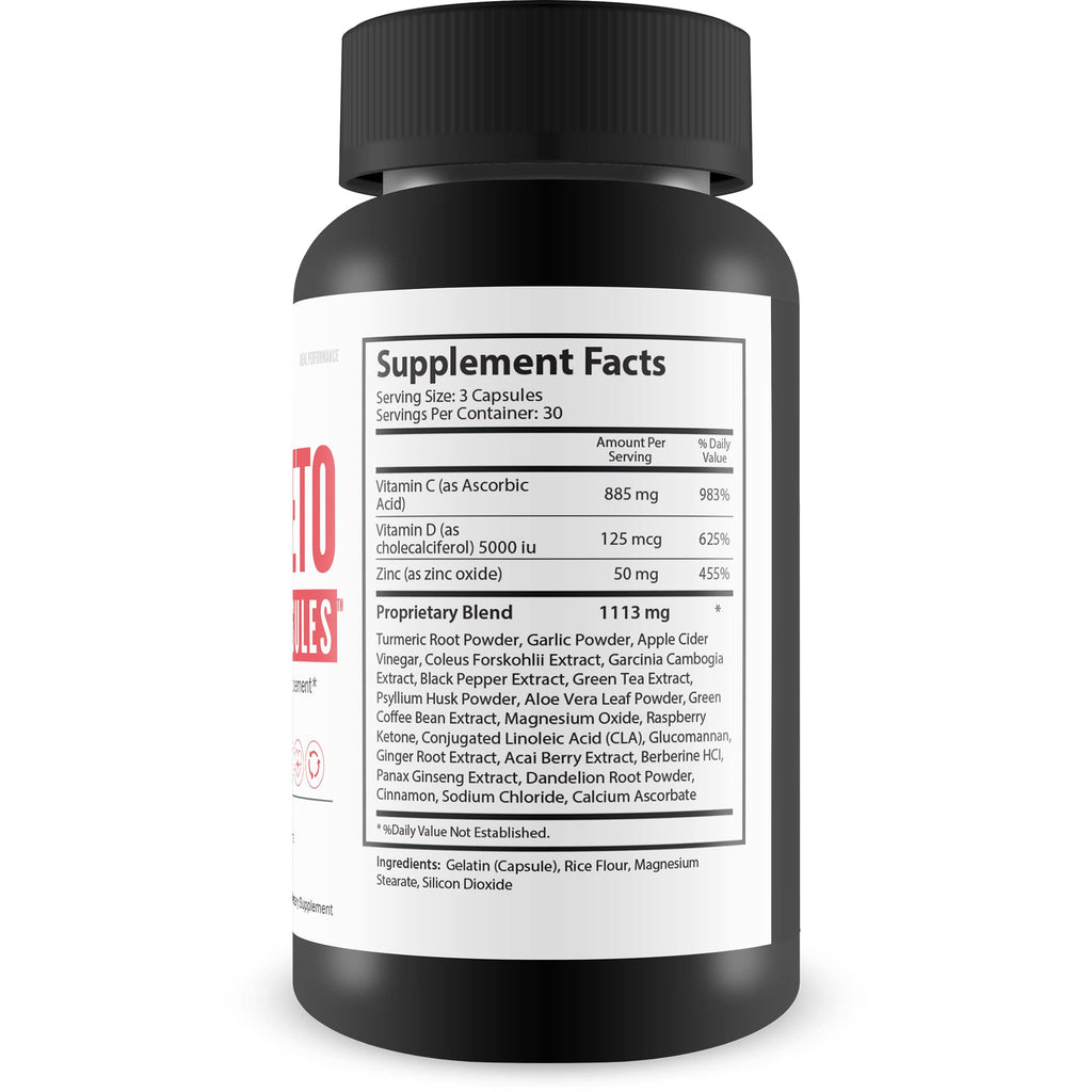 Generic ACV + Keto + Turmeric Supplement with Vitamin C, D & Zinc - image 2