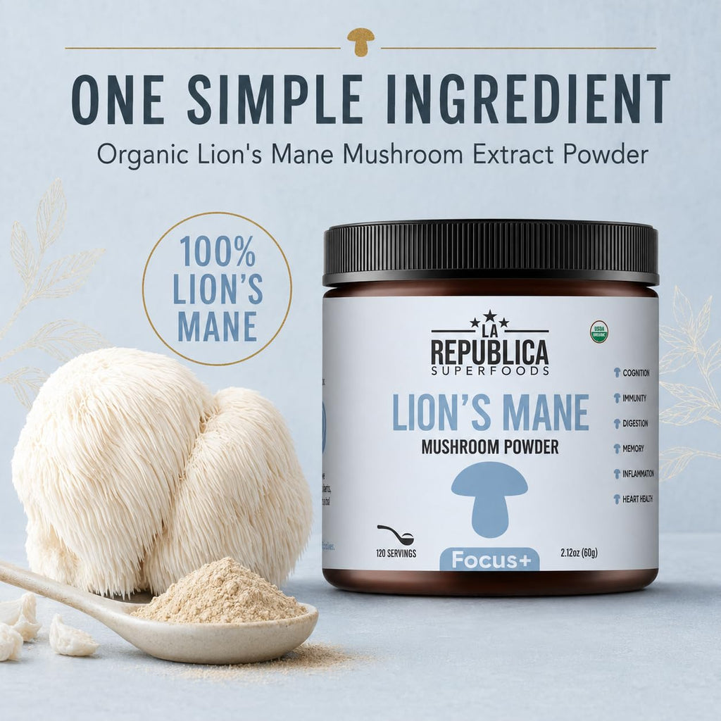 LRLA Superfoods Lion's Mane Extract Mushroom Powder - 120 Servings - image 6
