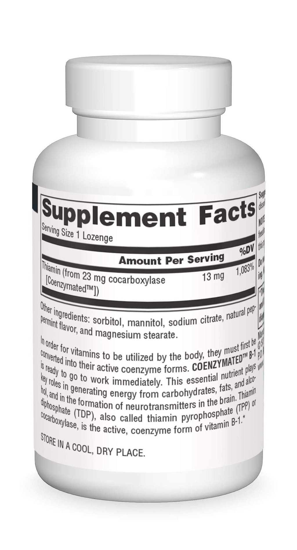 Source Naturals Coenzymated B-1, 25mg