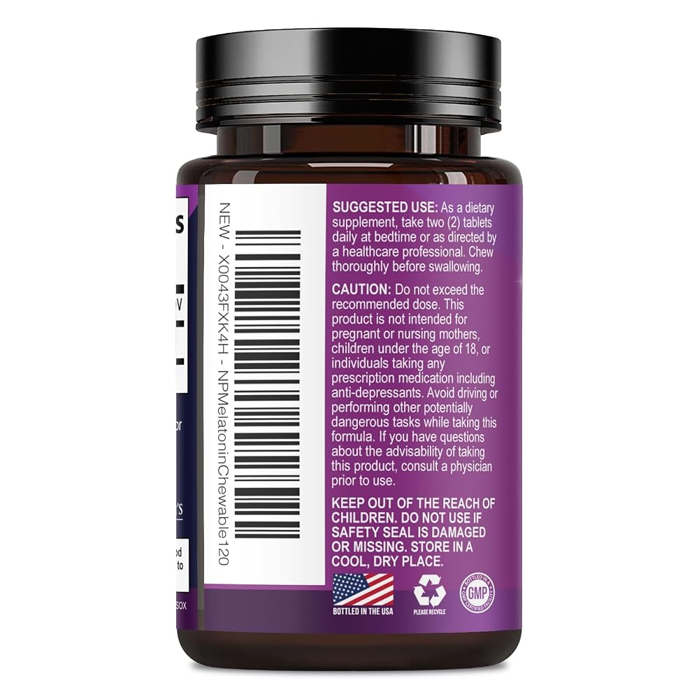 Nature's Peak Melatonin 10mg - Fast Dissolve Sleep Support Melatonin