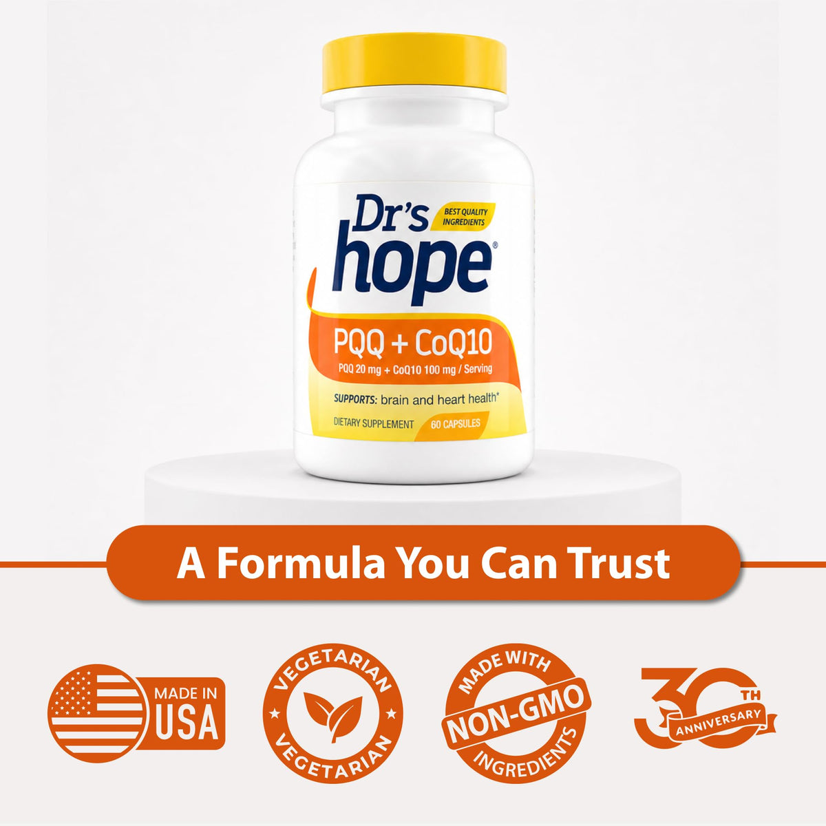 Dr’s Hope Dr's Hope CoQ10 100mg + PQQ Supplement - 60 Capsules - image 4