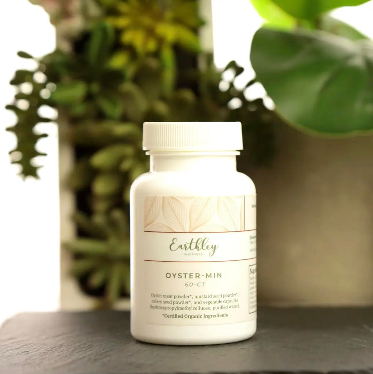 Earthley Wellness Oyster-Min Natural Zinc & Mineral Supplement - 60 Capsules - image 3