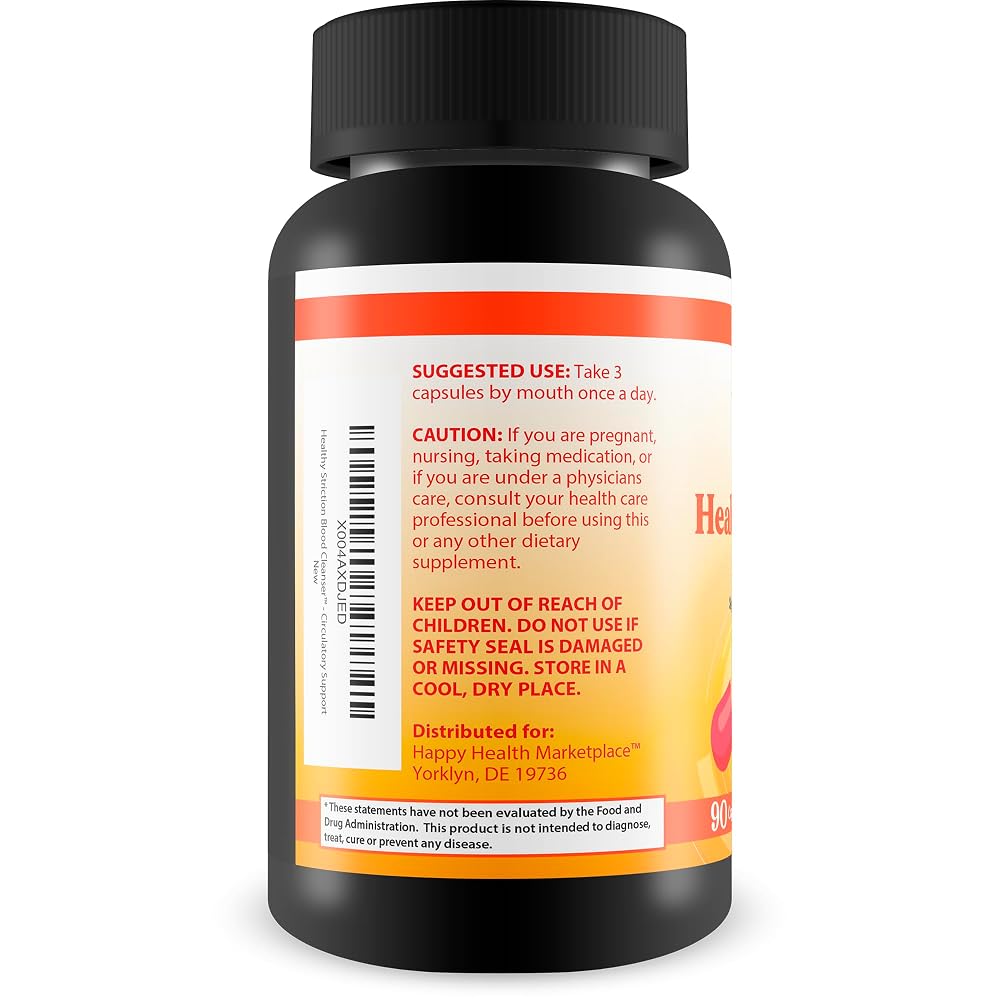 Happy Health Marketplace Healthy Striction Blood Cleanser - 90 Capsules - image 3