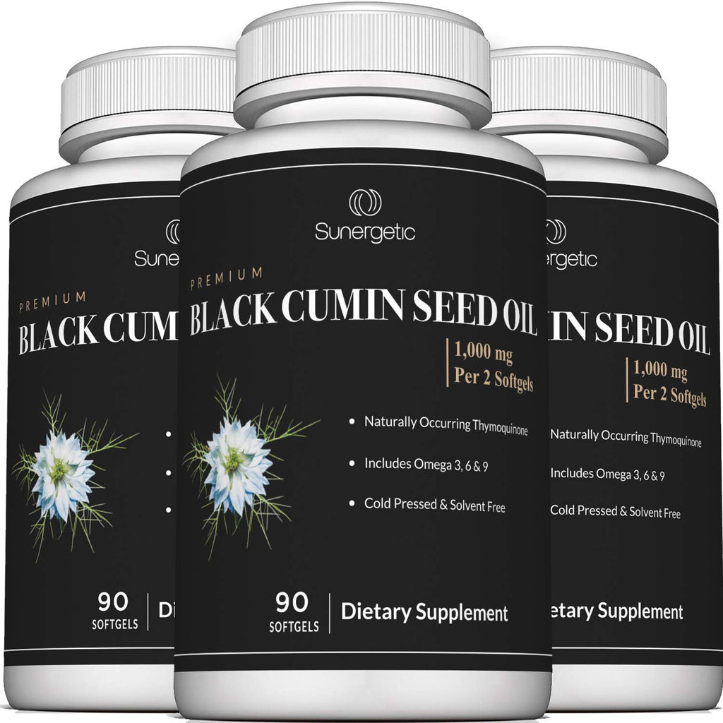 Sunergetic Black Cumin Seed Oil 1000mg - 90 Softgels - image 6