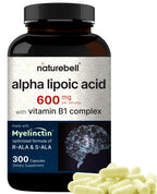 NatureBell Alpha Lipoic Acid Complex 600mg - 300 Capsules