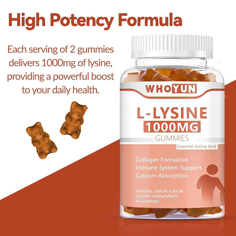 Whoyun L-Lysine 1000mg Gummies
