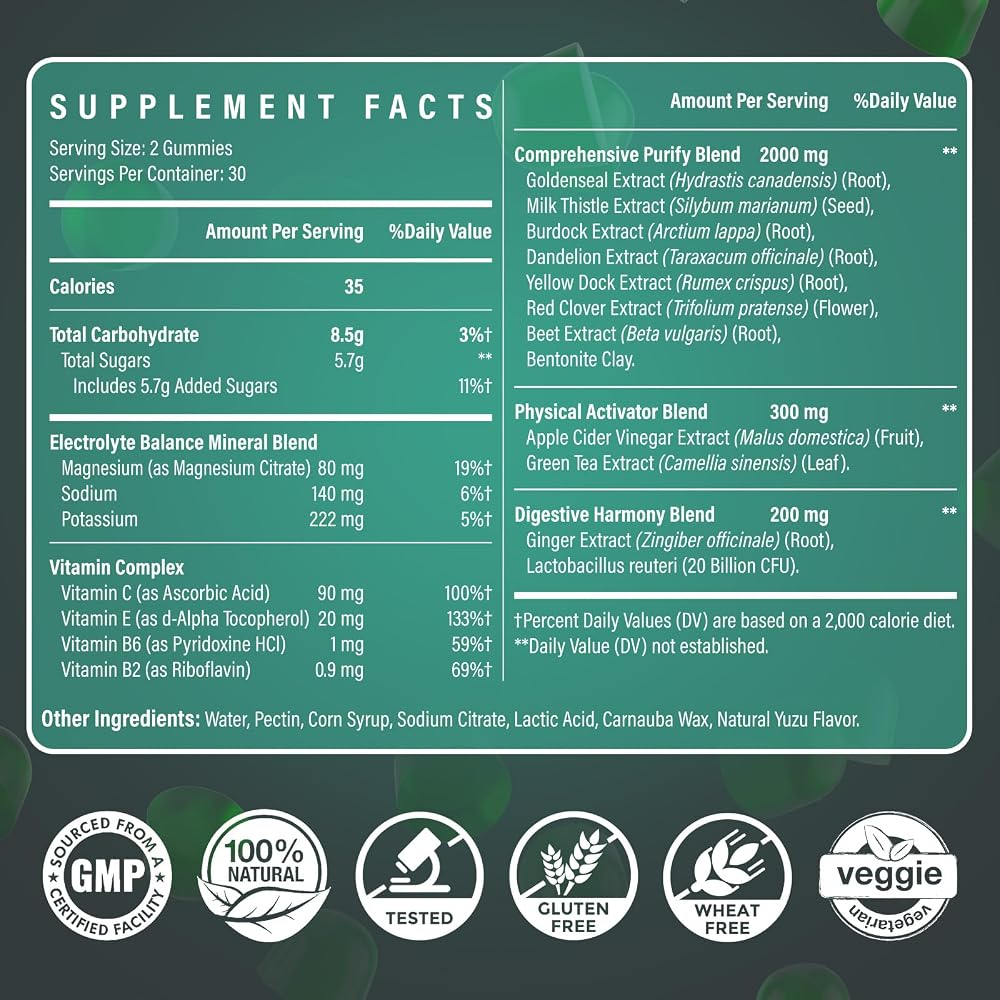 Ultraverixian Detox Cleanse Gummies - Liver