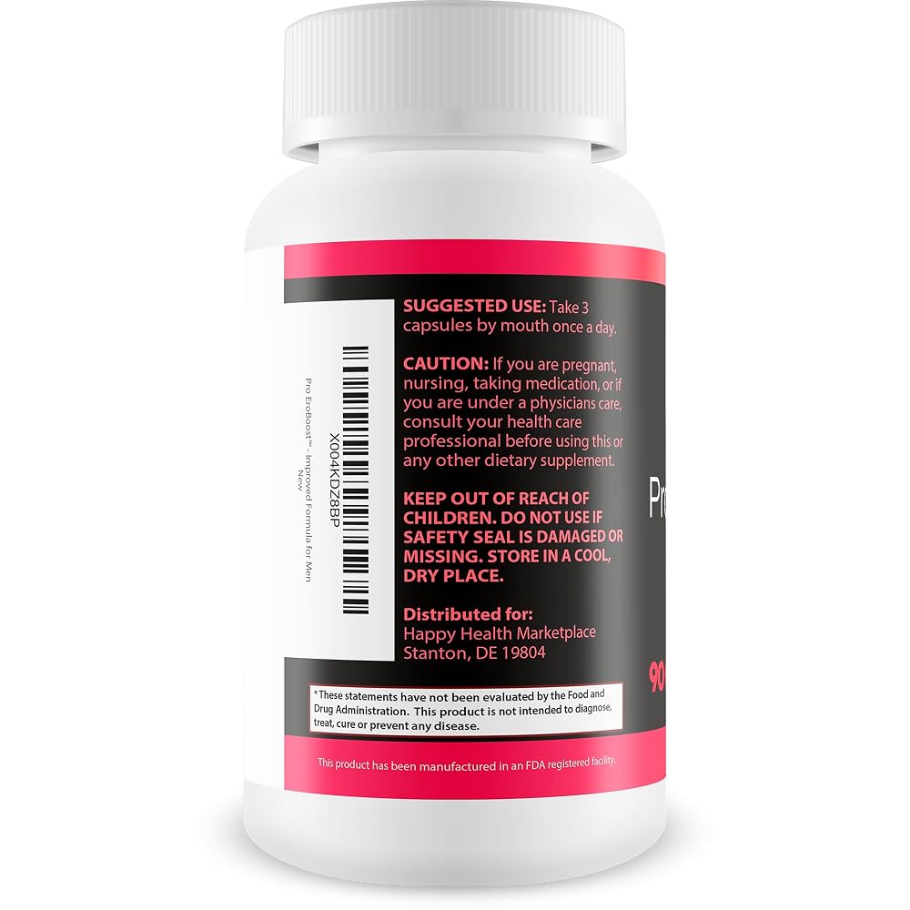 Happy Health Marketplace Pro EroBoost Blood Flow Supplement - 90 Capsules - image 3
