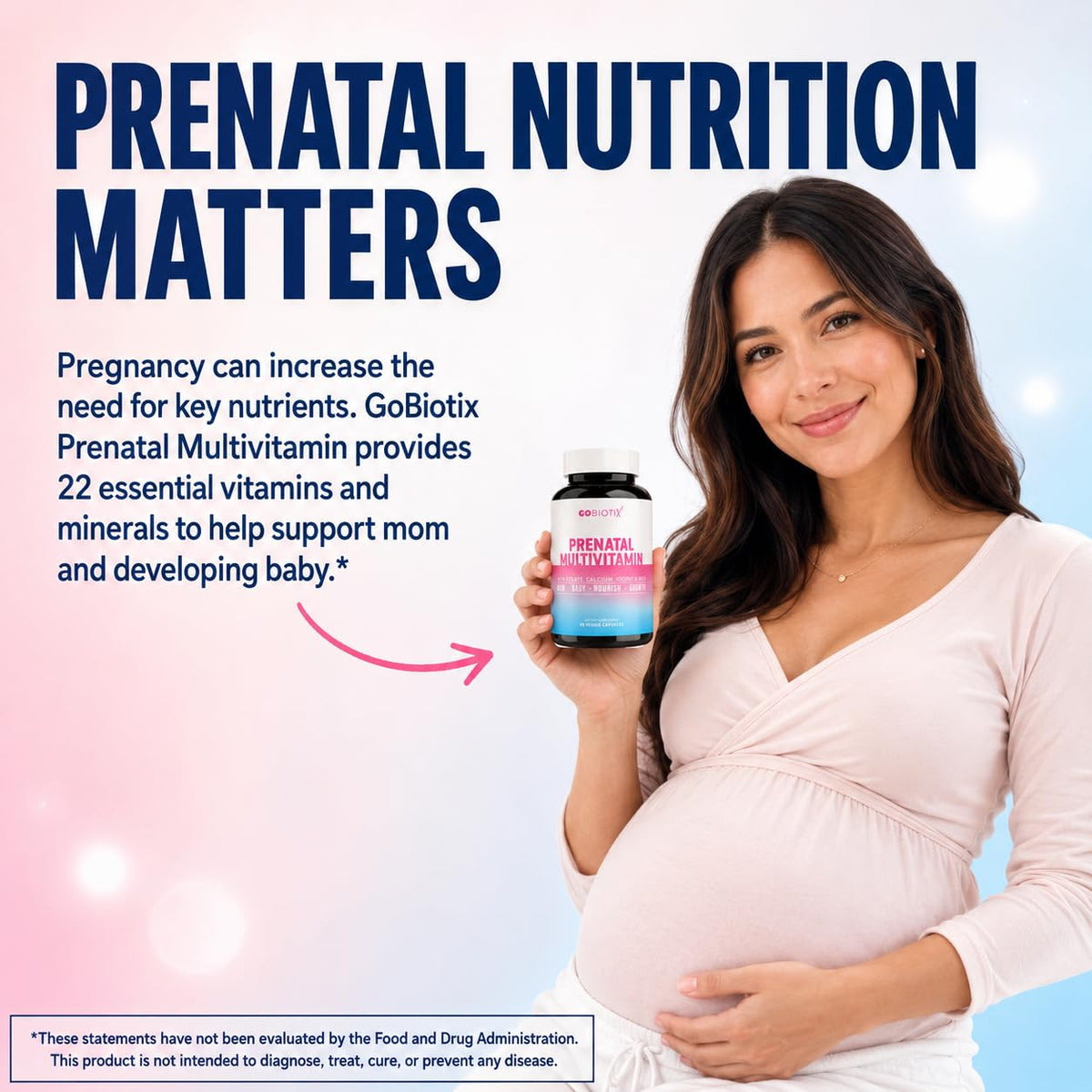 GOBIOTIX Prenatal/Postnatal Vitamins with Iron