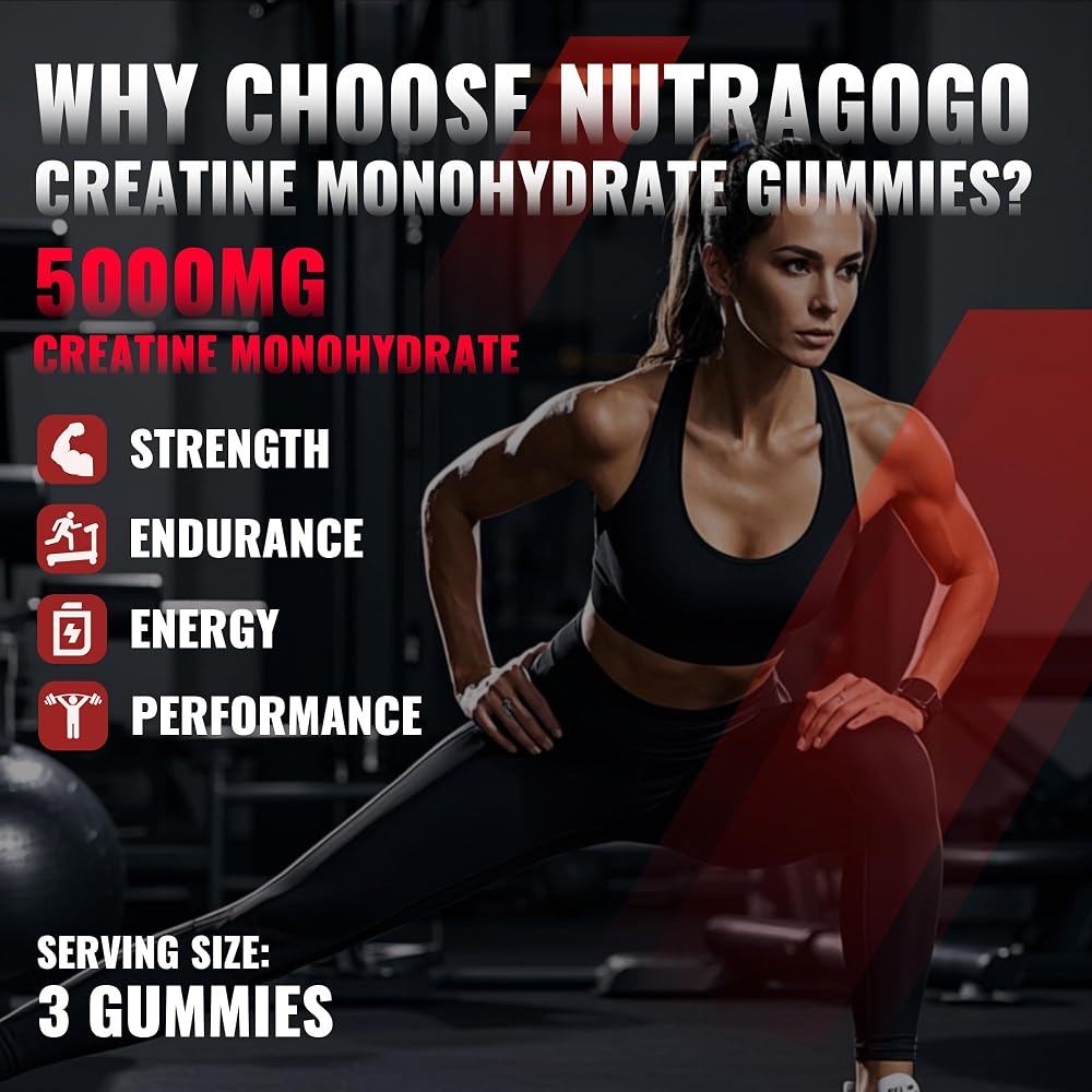 NUTRAGOGO Creatine Monohydrate Gummies