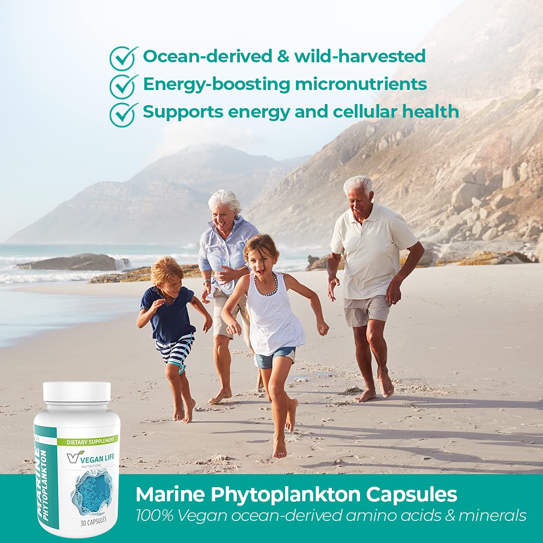 Vegan Life Nutrition Marine Phytoplankton Capsules - 30 Capsules - image 3