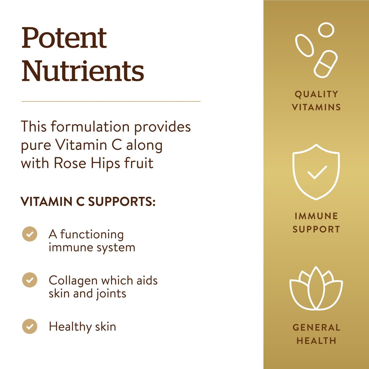 Solgar Vitamin C 1500 mg with Rose Hips - 180 Tablets - image 4