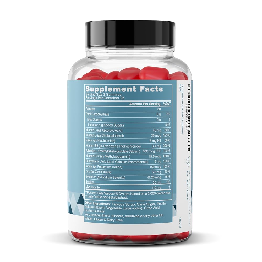 Eu Natural Conception for Her Fertility Gummies with Myo-Inositol - 75 Gummies - image 8