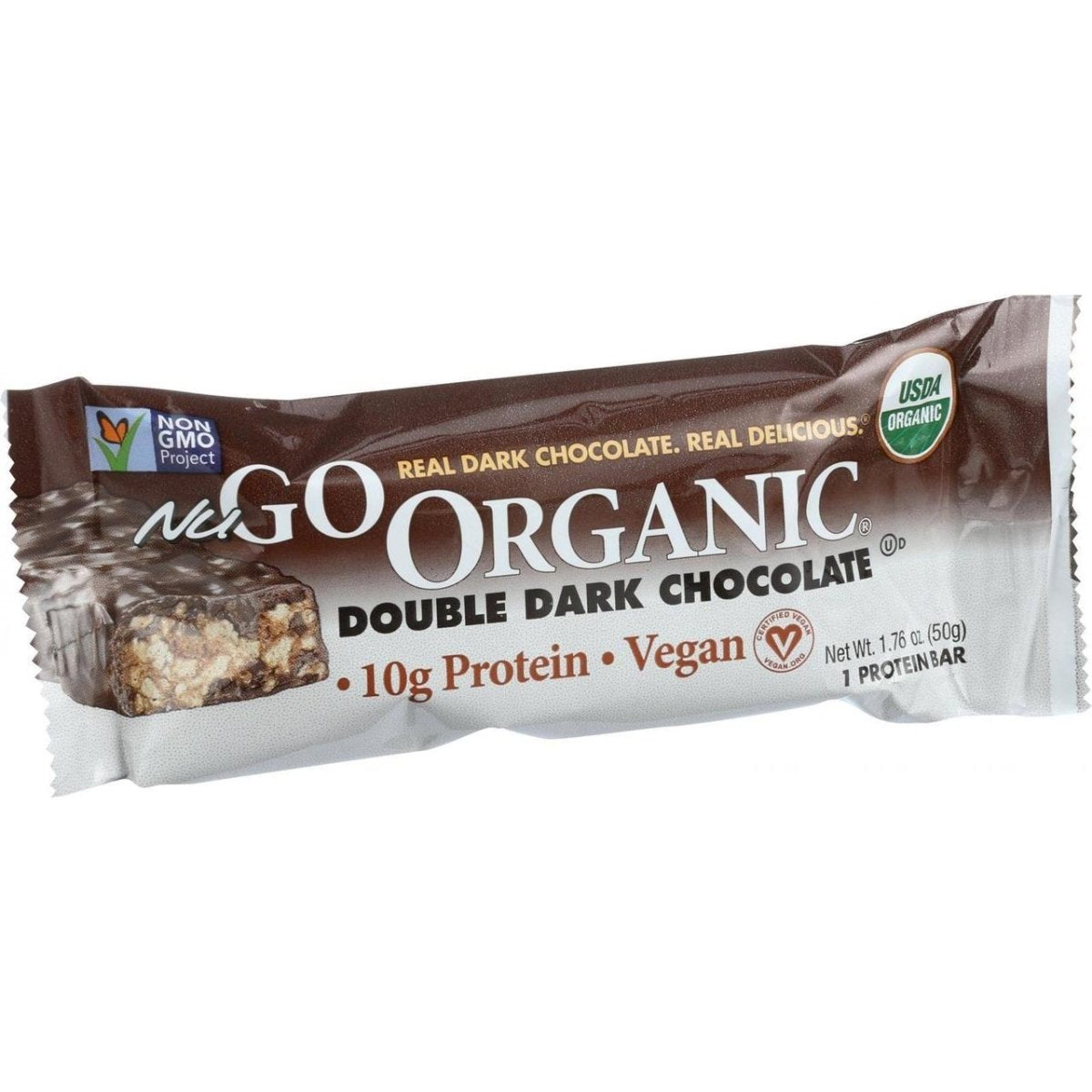 NuGo Nutrition Bar Organic Dark Chocolate Almond - 12 Pack