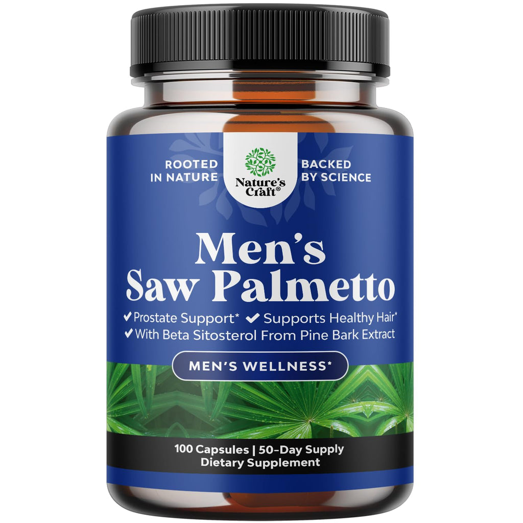 Natures Craft Saw Palmetto for Men with Beta Sitosterol