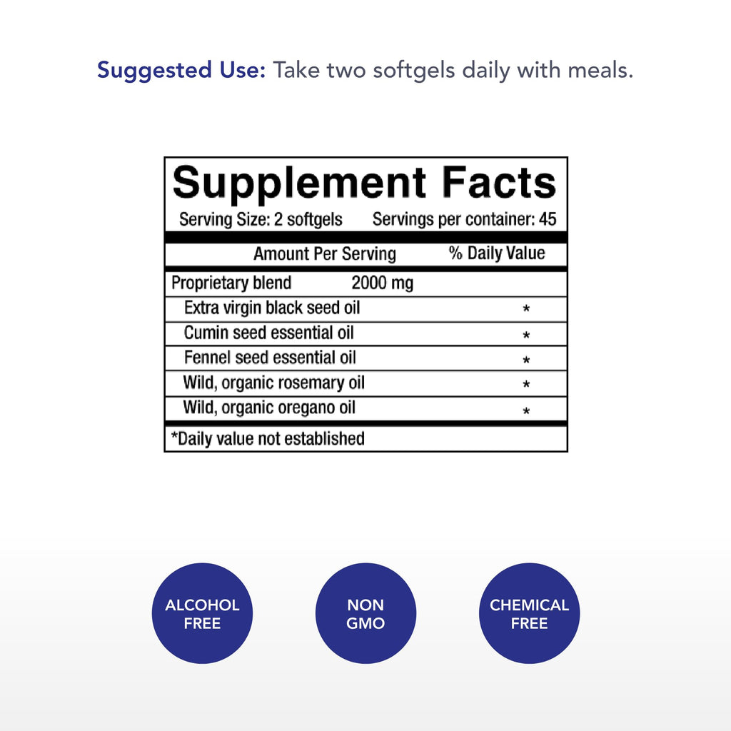 Physician's Strength Black Seed Oil Gelcaps - 90 Softgels - image 2