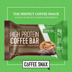 Coffee Snax Protein Coffee Energy Bar Peanut Butter - 12 Count - image 5