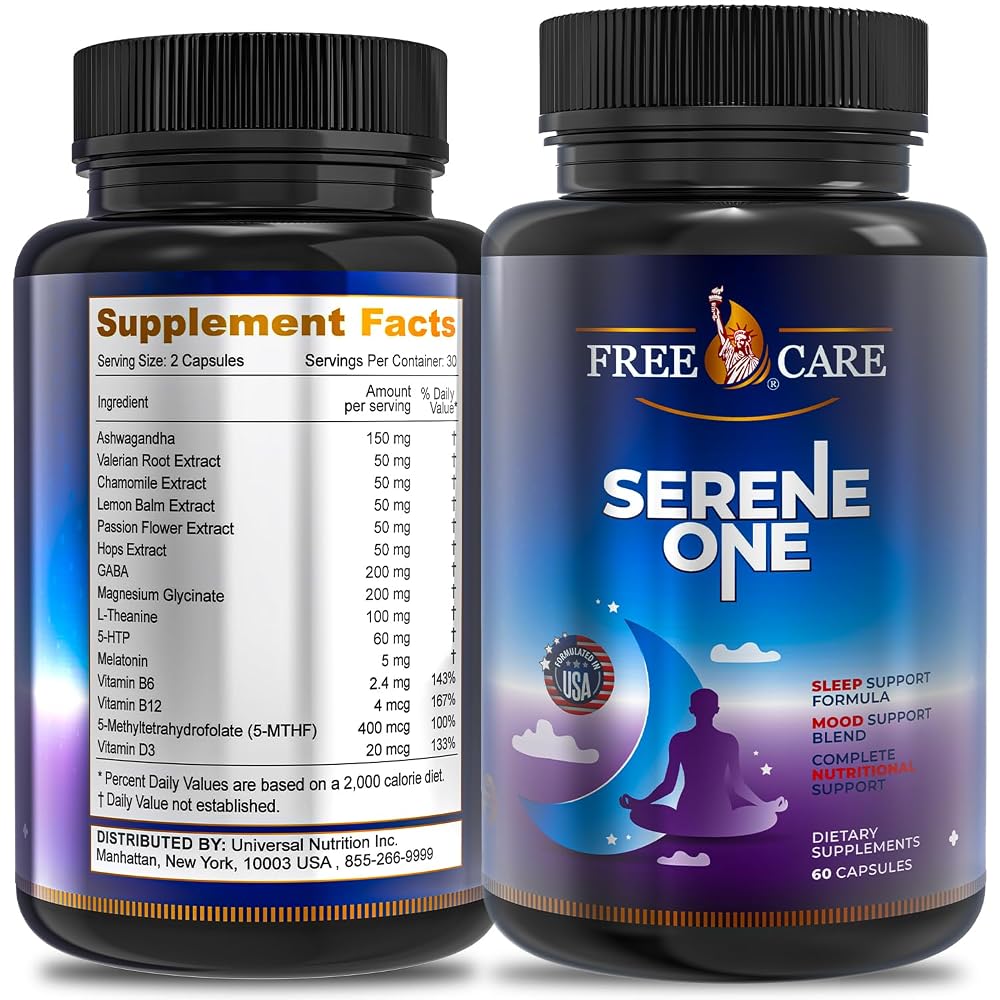 FreeCare 15-in-1 Melatonin Sleep Capsules - 60 Capsules