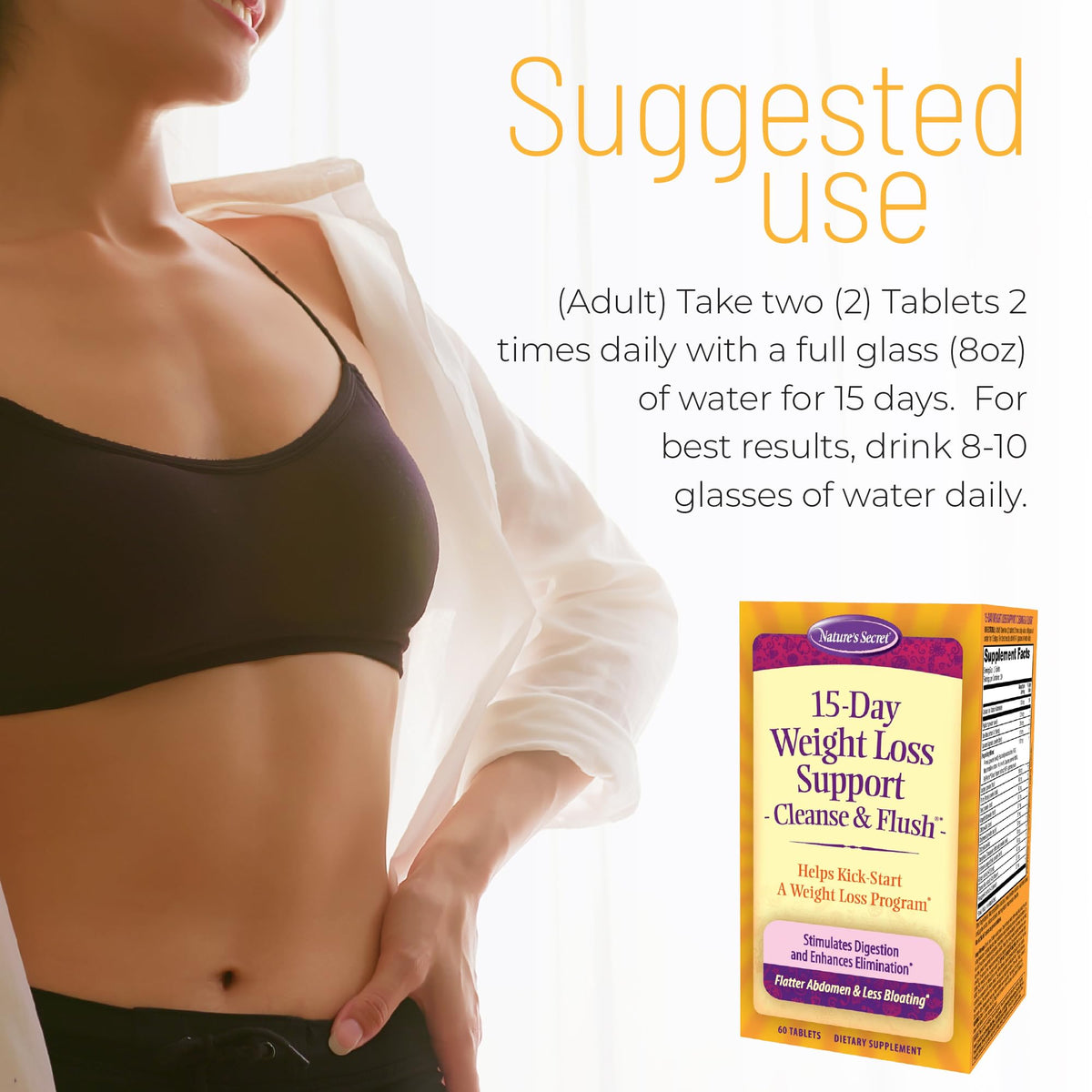 Nature's Secret 15-Day Weight Loss Support Cleanse & Flush - 60 Tablets - image 3
