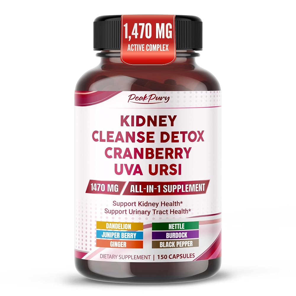 PeakPury Kidney & Urinary Complex 1,470 mg with Cranberry - 150 Capsules
