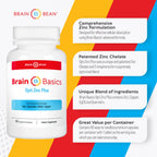 Brain Bean Opti Zinc Plus Immune Support - 60 Capsules - image 5