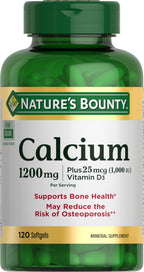 Nature's Bounty Calcium 1200mg with Vitamin D3 - 120 Softgels