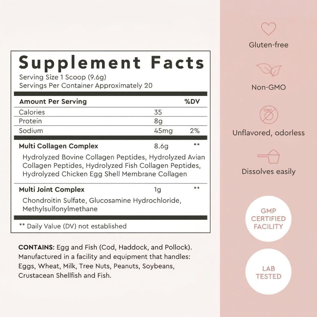 Alaya Naturals Multi Collagen Powder 5 Types with MSM - 20 Servings - image 3