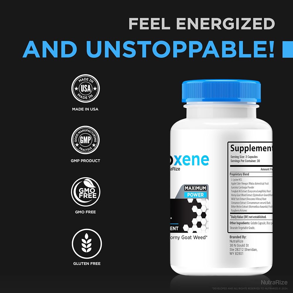NutraRize Androxene Pills for Men Energy & Stamina - 180 Capsules - image 7