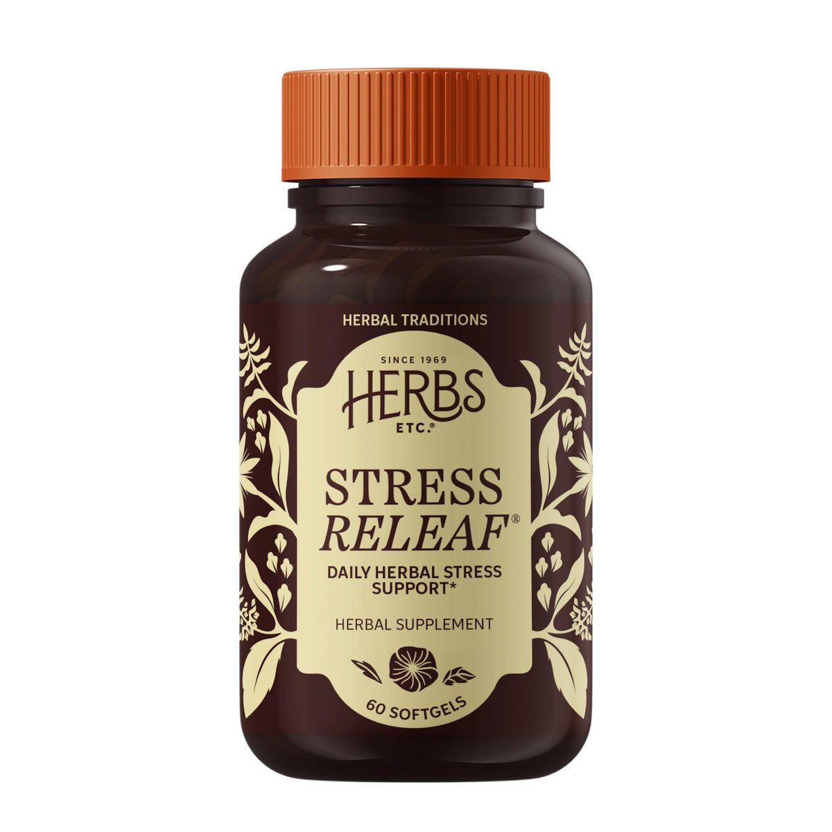 Herbs Etc. Stress ReLeaf Softgels Organic - 60 Softgels
