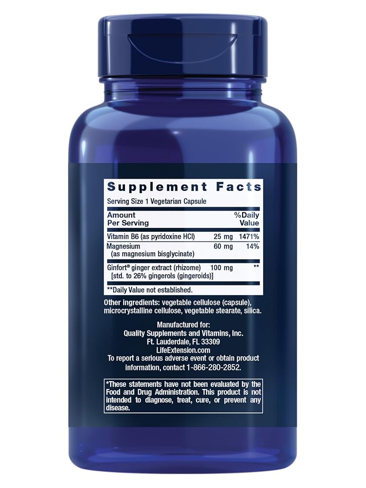 Life Extension Daily PMS Relief with Ginger and Magnesium - 60 Capsules - image 2