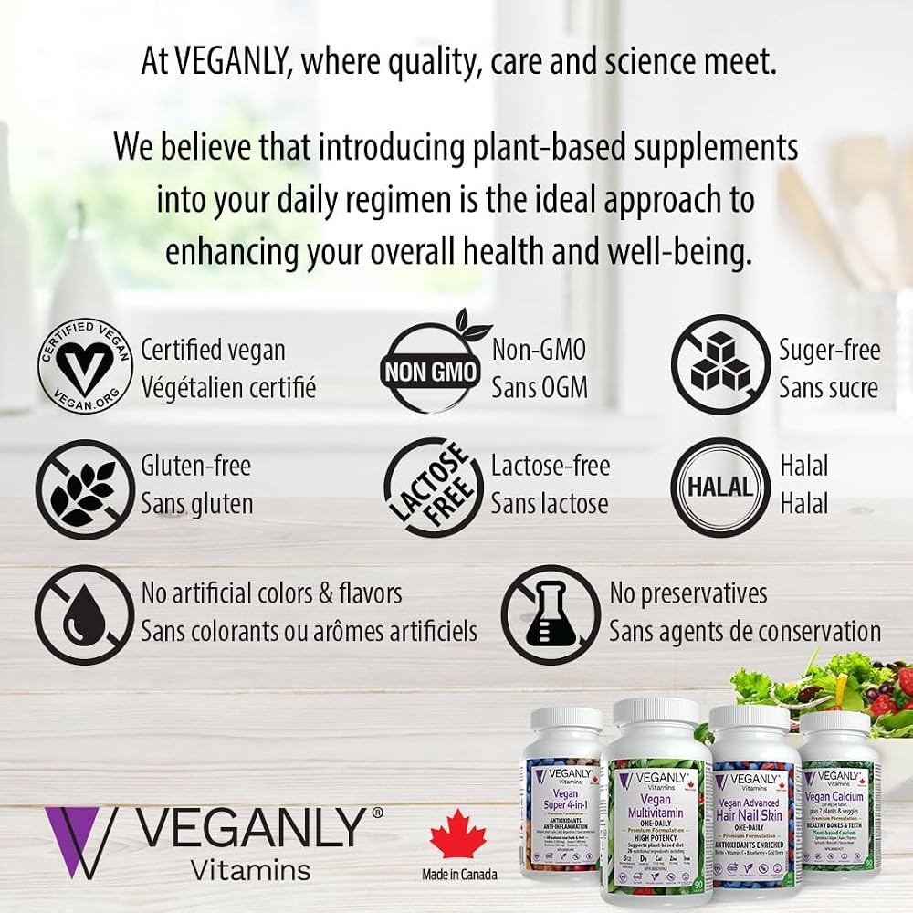 VEGANLY Vitamins Vegan Multivitamin One-Daily - 90 Tablets - image 4