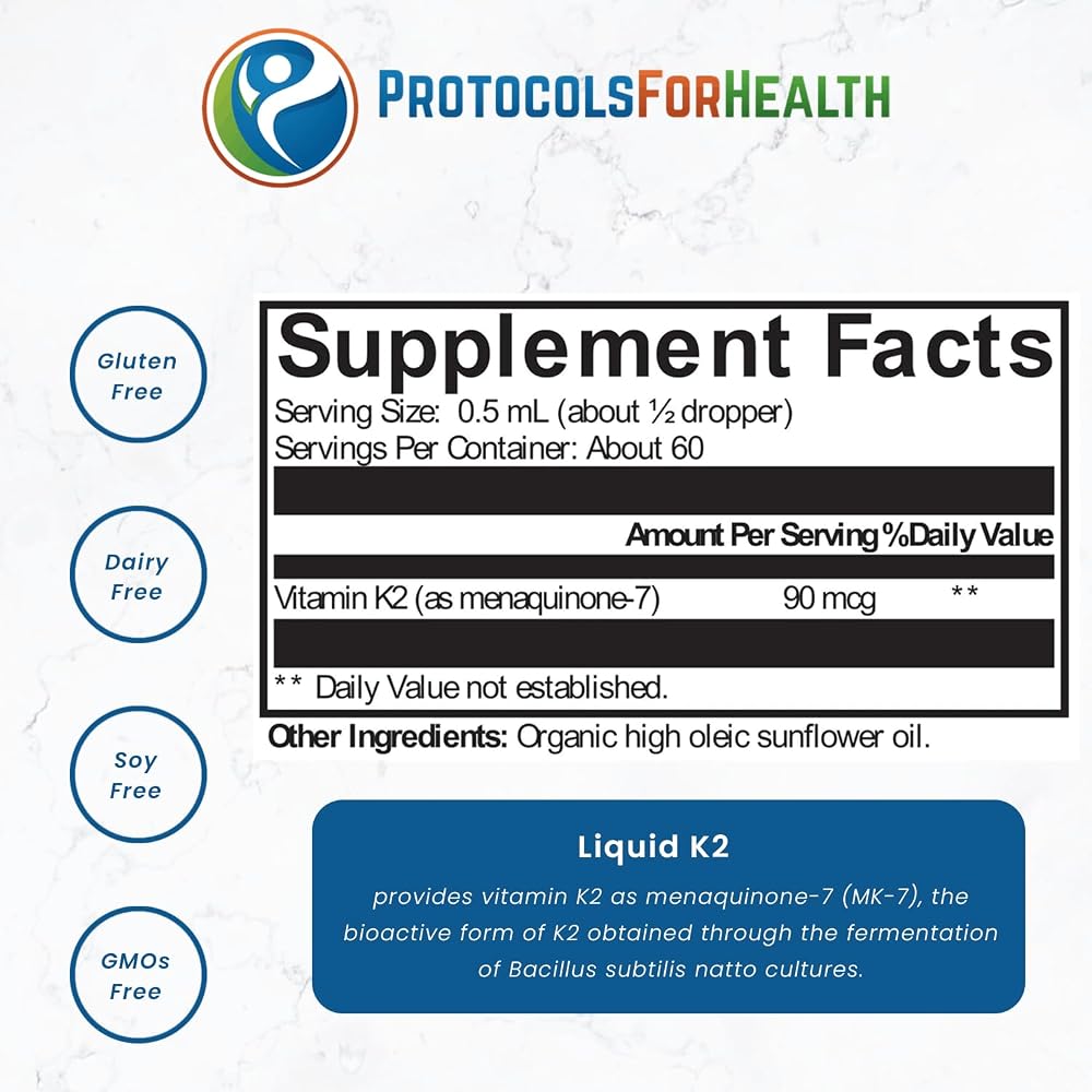 Protocols for Health D3 10,000 + K2 Bone Health - 60 Vegetarian Capsules - image 5