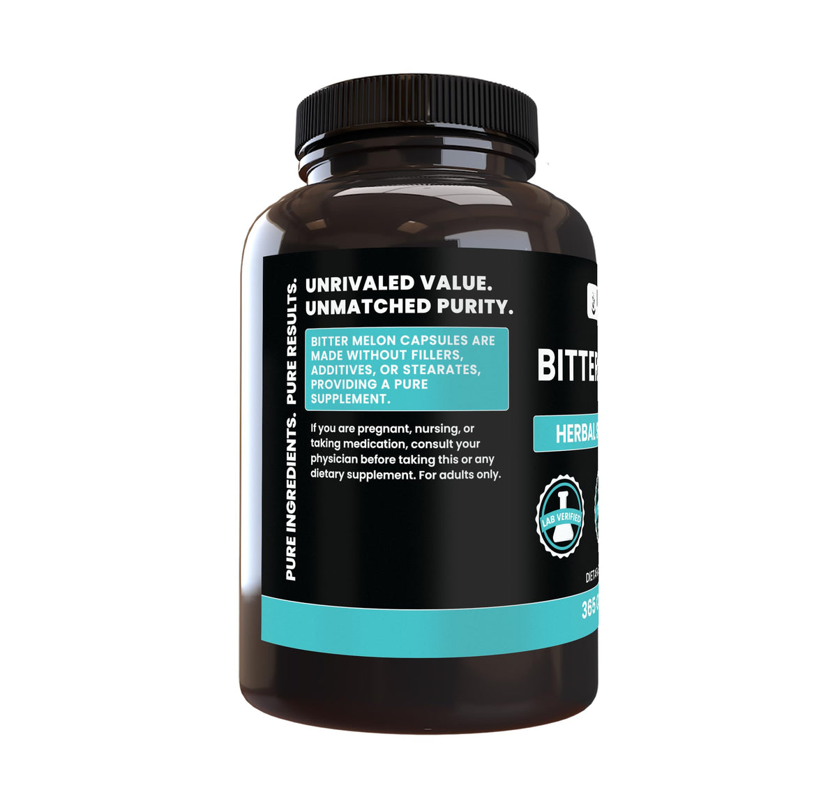 PURE ORIGINAL INGREDIENTS Bitter Melon Extract - 365 Capsules - image 2