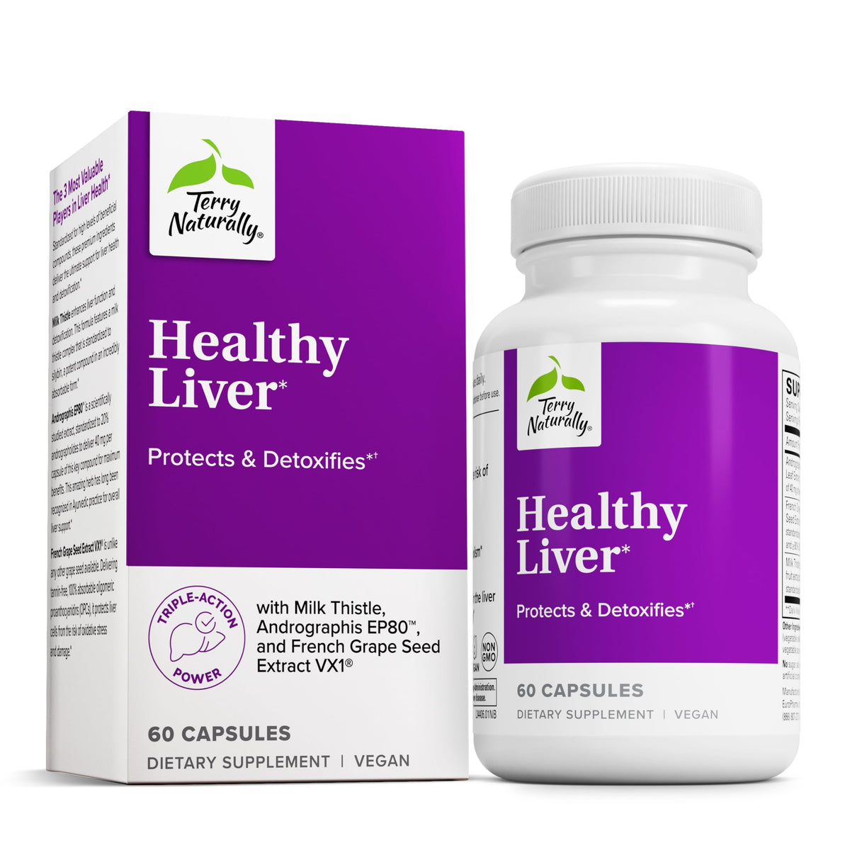 Terry Naturally Healthy Liver Liver Support - 60 Capsules