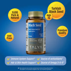 TALYA Black Seed Oil Softgel Immune Support - 60 Softgels - image 2