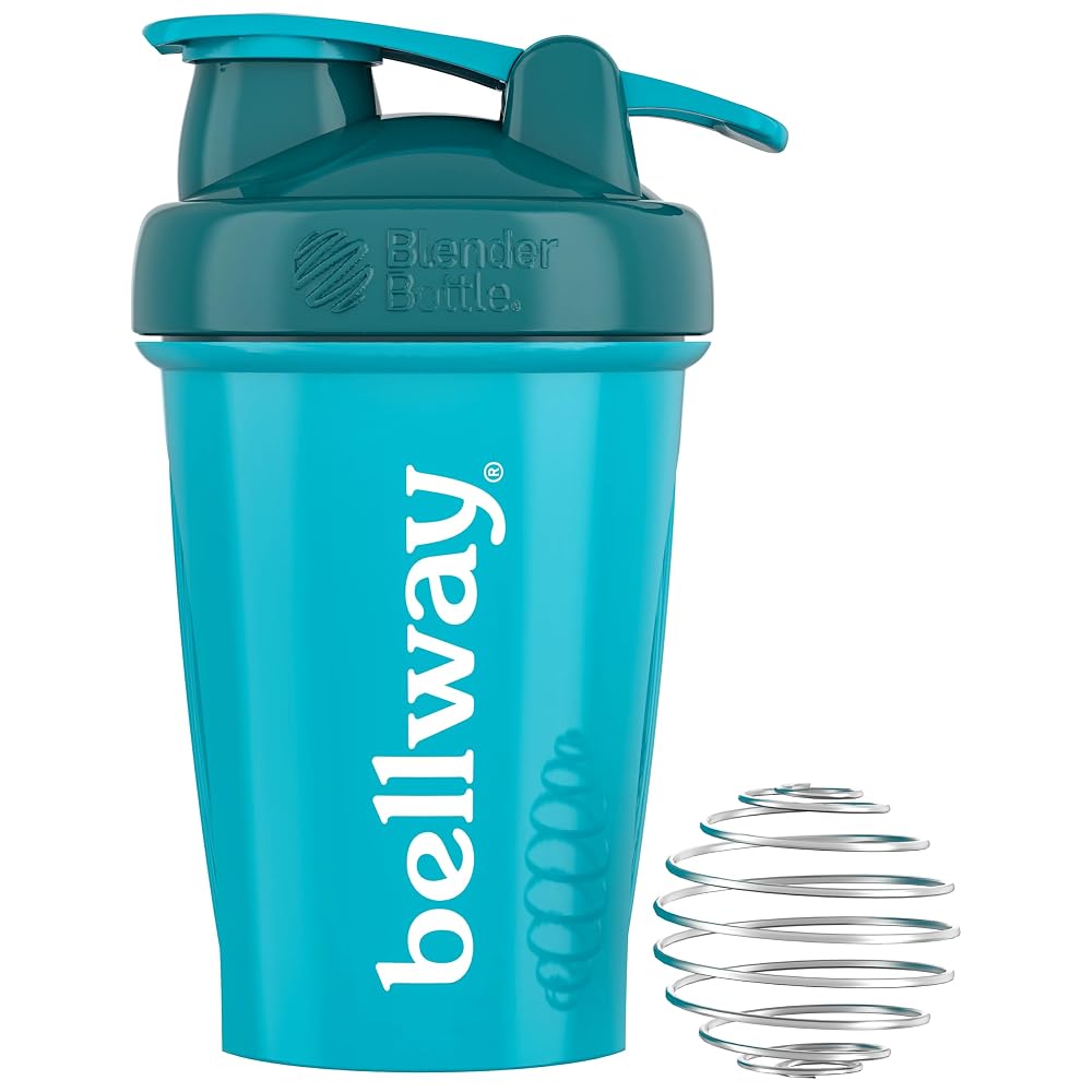 Bellway 20 Oz Shaker Bottle with Wire Whisk Ball - Teal