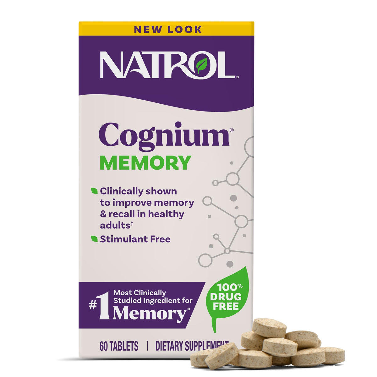 Natrol Cognium Memory Brain Support - 60 Tablets