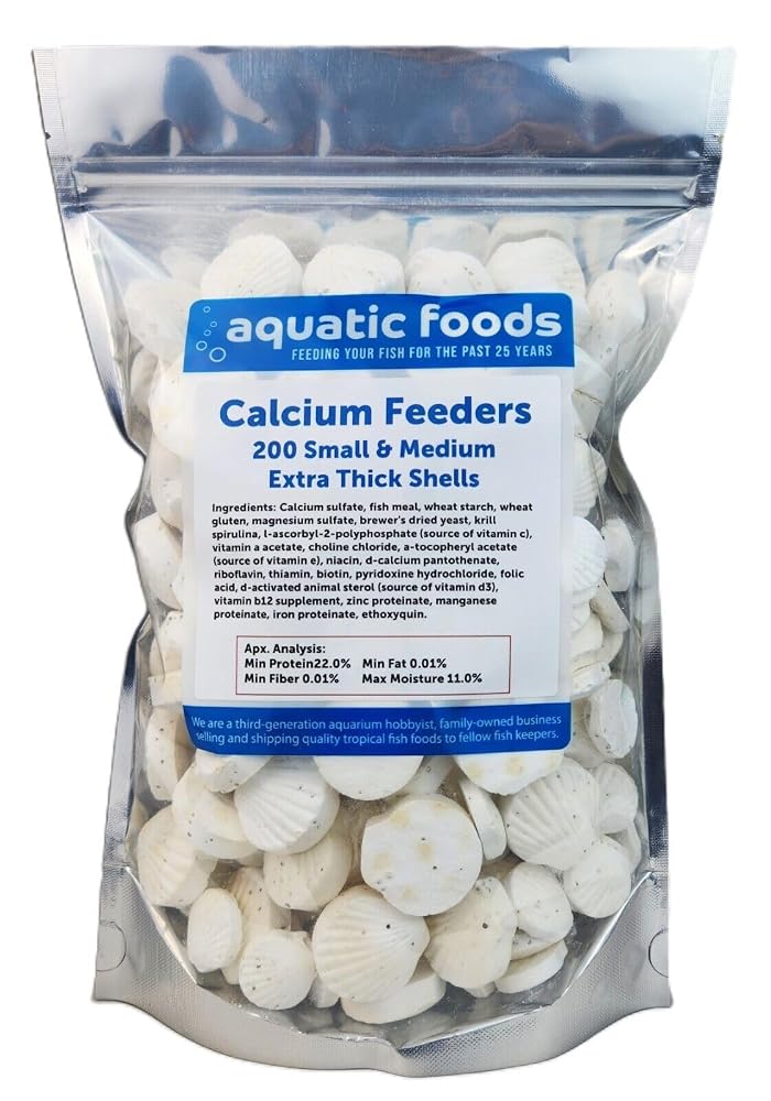 Aquatic Foods Calcium Feeder Shells Small & Medium - 200ct - image 2