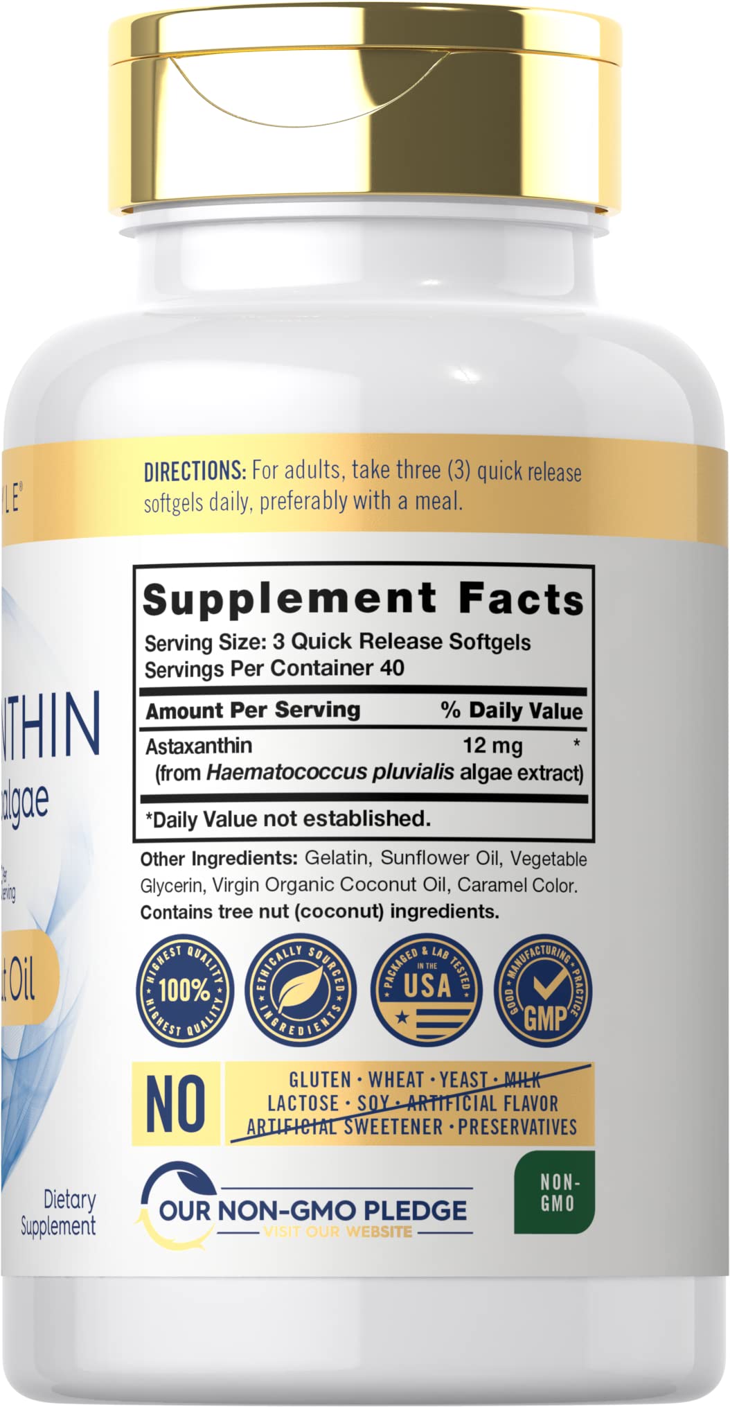 Carlyle Astaxanthin 12mg - 120 Softgels - image 2