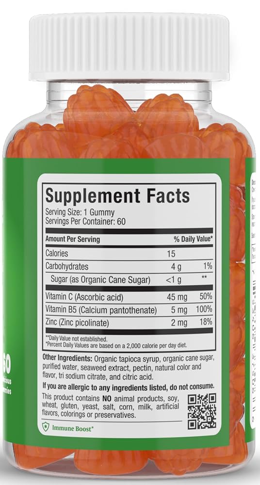 Maxi Health Vitamin C Gummies with Zinc - 60 Gummies - image 2